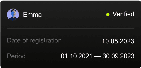 Creator's statistics